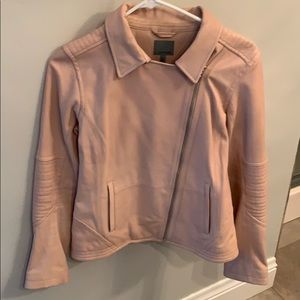 Blush leather moto style jacket, worn once